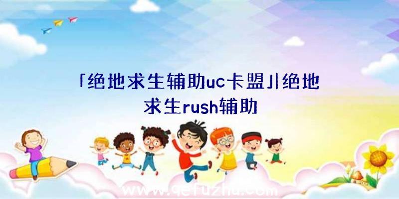 「绝地求生辅助uc卡盟」|绝地求生rush辅助